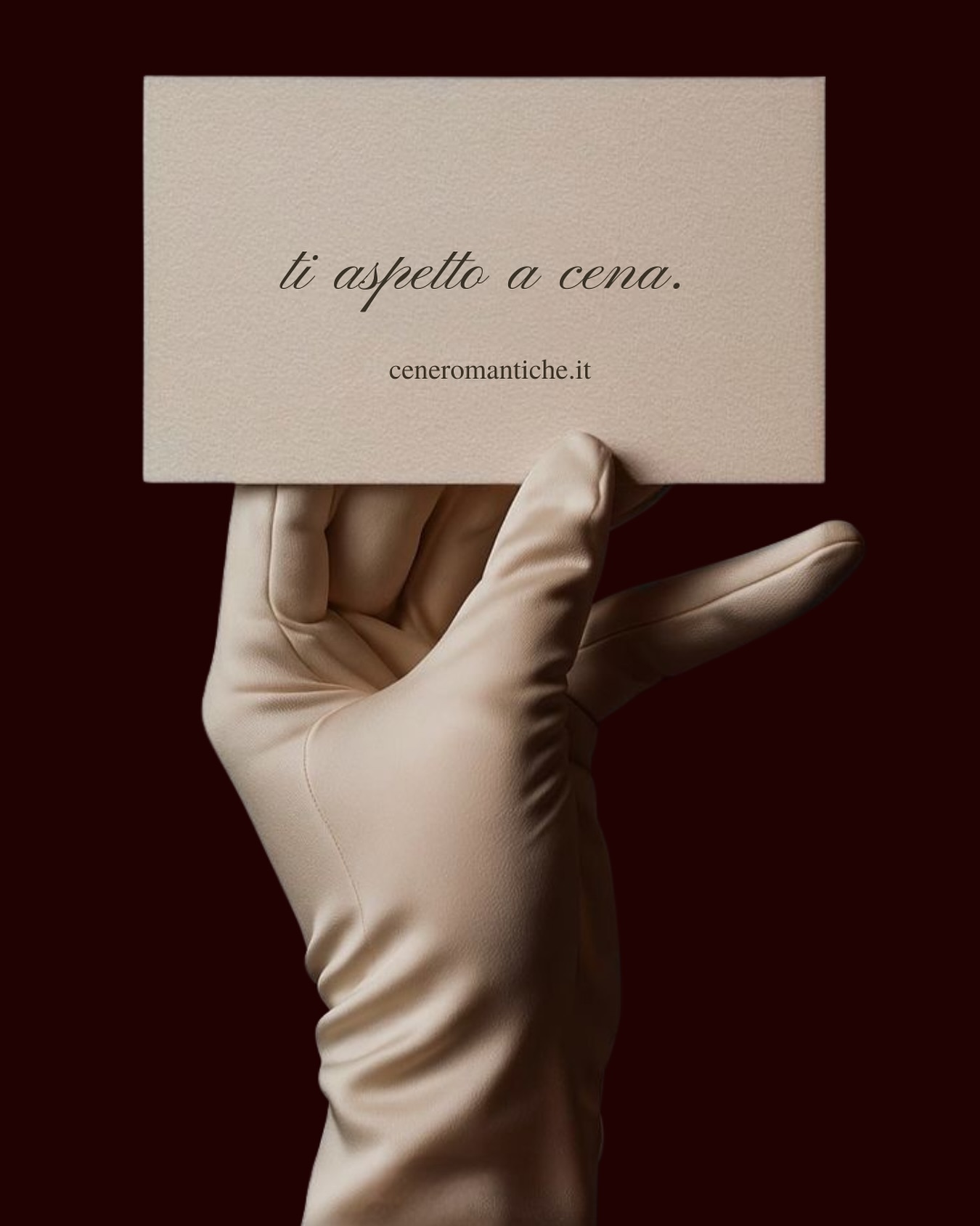 “Ti aspetto a cena. In un posto che nemmeno ti immagini”.
Manca sempre meno.

#ceneromantiche #winterseason