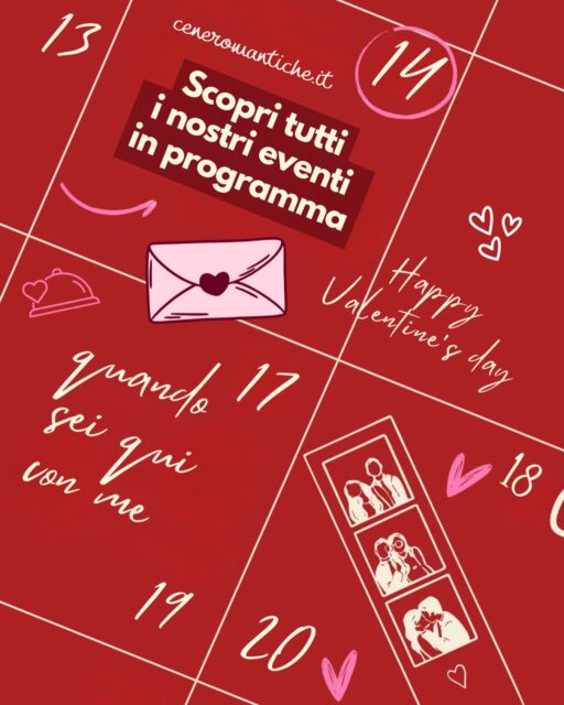 ✨ Qualche idea per festeggiare San Valentino in maniera indimenticabile? 

Scopri tutti i nostri eventi su ceneromantiche.it

#sanvalentino #cenaromantica #datenight #napoli